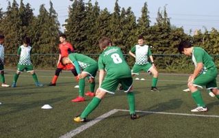 échauffement de football